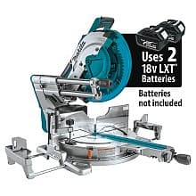 36V LXT Brushless 12" Dual-Bevel Sliding Compound Miter Saw Tool Only with AWS Capable/Laser