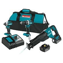 18V LXT Lithium-Ion Brushless Cordless 3-Piece Combo Kit (4.0Ah)
