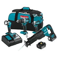 XT447T 18V LXT Lithium-Ion Brushless Cordless 4-Piece Combo Kit (5.0Ah)