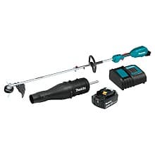 18V LXT Brushless Cordless Couple Shaft Power Head Kit with 13" String Trimmer/Blower Attachments (4.0Ah)