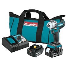 18V LXT Lithium-Ion Brushless Cordless 4-Speed 3/8" Square Drive Impact Wrench with Friction Ring Anvil (5.0 Ah)