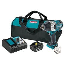 18V LXT Lithium-Ion Brushless Cordless 3-Speed 1/2" Square Drive Impact Wrench Kit with Detent Anvil (5.0Ah)