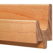 96" J-Molding Finger Pull, Oak