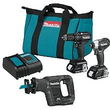 Brushless Cordless Impact Driver-Drill, 18V LXT® with FREE Reciprocating Saw