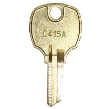 415A Spray Key for Disc Tumbler Cylinder Cam Lock, Bright Nickel