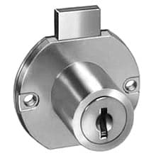 8705 Disc Tumbler Door Lock, Bright Nickel, Keyed to C415A Key