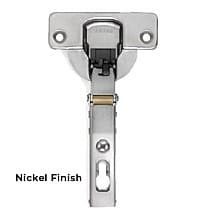 Series N 94° Opening Thick Door Hinge, 52mm Bore Pattern, Inset, Soft-Closing, Screw-On