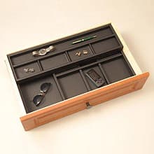 22" x 12-3/4" Jewelry Tray, Black Finish