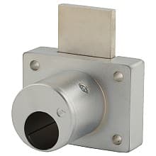 800LCA Schlage Less Deadbolt Drawers Lock Body with Short Bolt, Satin Chrome, Cylinder Length 1-1/8"