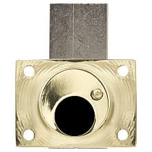 800LCM Schlage Less Deadbolt Drawers Lock Body, Bright Brass, Cylinder Length 1-3/8"