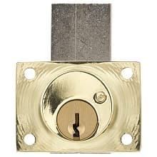 800 Schlage C Keyway Pin Tumbler Deadbolt Drawer Lock, Cylinder Length 1-1/8"