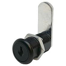 953 Disc Tumbler Cam Lock for Doors and Drawers Application, Matte Black, Keyed to KA413 Key