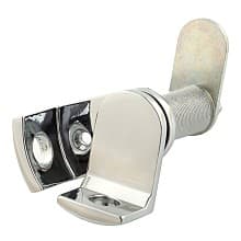 Padlockable Cam Lock, Bright Chrome