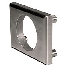 1/4" Thick Through Bolt Plate, Stain Chrome