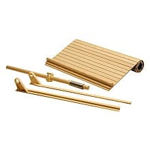 Solid Wood Face Frame Tambour Door Kit, 3/4&quot; Flat Slat