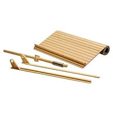 24" Solid Wood Tambour Door Kit, 3/4" Flat Slat, Maple