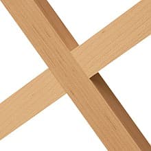 23" x 42" Standard Wine Lattice Panel with Square Edges, Oak, Single Panel