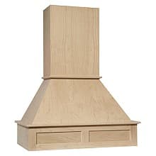 30" Signature Craftsman Straight Range Hood with Chimney, Rift White Oak