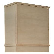 48" Modern Straight Range Hood with Broan Ventilation