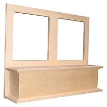36" x 24" Accent Straight Range Hood with Liner, Rift White Oak