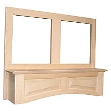 36" x 36" Accent Arched Range Hood with Liner, Rift White Oak