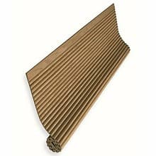 47&quot; Solid Wood Tambour Door with Two Leadrail, 3/4&quot; Half&#45;Round Slat