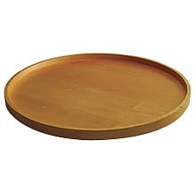 Full-Circle Wood Lazy Susan Shelf with No Holes/Bearing, Maple