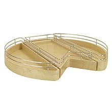 30" Kidney 1 Tray Shelf Corner Pantry with Full Extension Drawer