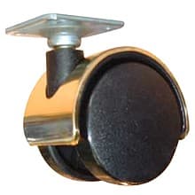 50mm Caster with Top Plate, Black