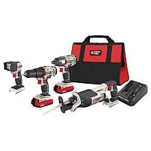 20V MAX Lithium-Ion Cordless 4-Tool Combo Kit