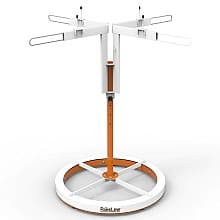 SprayTwirly Heavy Duty Rotating Spray Table, Orange/White