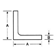 Aluminum Corner L Angle, 1/16" Thick 1" x 12' Roll, Clear Anodized