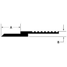 1-1/2" x 1-7/8" Aluminum Self-Mating Panel Z Clip