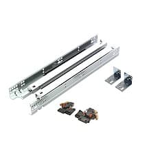 PRO634 Undermount Drawer Slide for 3/4" Material, 100lb Capacity Full Extension Soft-Closing with Locking Devices and Rear Brackets