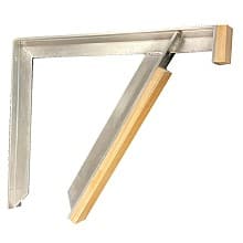 18" ADA Vanity Bracket, Mill Finish