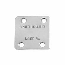 PRO 1-3/4" 4 Hole Mending Plate, Unplated