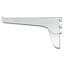 12.7" Pro Value Heavy-Duty Double Slot Shelf Bracket, Brushed Zinc Finish 20/Box