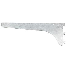 Pro Value Heavy-Duty Single Slot Shelf Bracket with Lock Lever, Brushed Zinc Finish 20/Box