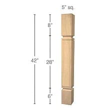 42" x 5" x 5" Metro Cam Bar Column