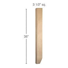 36" x 3-1/2" x 3-1/2" Shaker Island Column