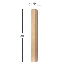 36" x 3-1/2" x 3-1/2" Contemporary Island Column