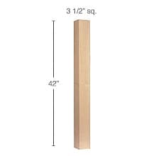 42" x 3-1/2" x 3-1/2" Contemporary Bar Column