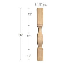 36" x 3-1/2" x 3-1/2" Classic Cam Island Column