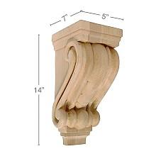 14" x 7" x 5" Medium Traditional Corbel