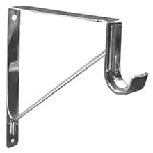 12-3/4" Shelf/Rod Bracket, Polished Chrome Finish