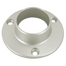 1-5/16" Diameter Closed Flange for Round Closet Rods, Satin Nickel Finish