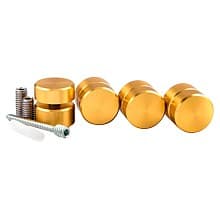 1" Diameter x 1/2" Long Standoff Kit, Brass Anodized