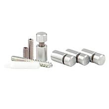 3/8" Diameter x 1/2" Long Standoff Kit, Satin Clear Anodized