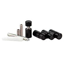 3/8" Diameter x 1/2" Long Standoff Kit, Black Anodized