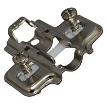 Wing Mounting Plate, Nickel-Plated, Dowelled, 4mm